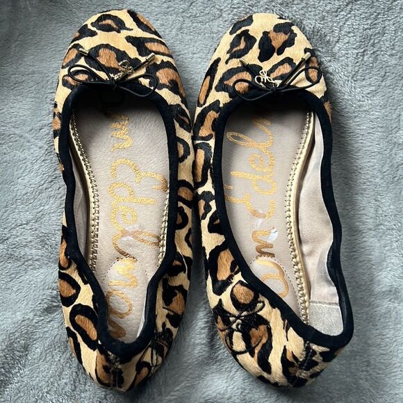 Sam Eldeman leopard print flats - Picture 2 of 4